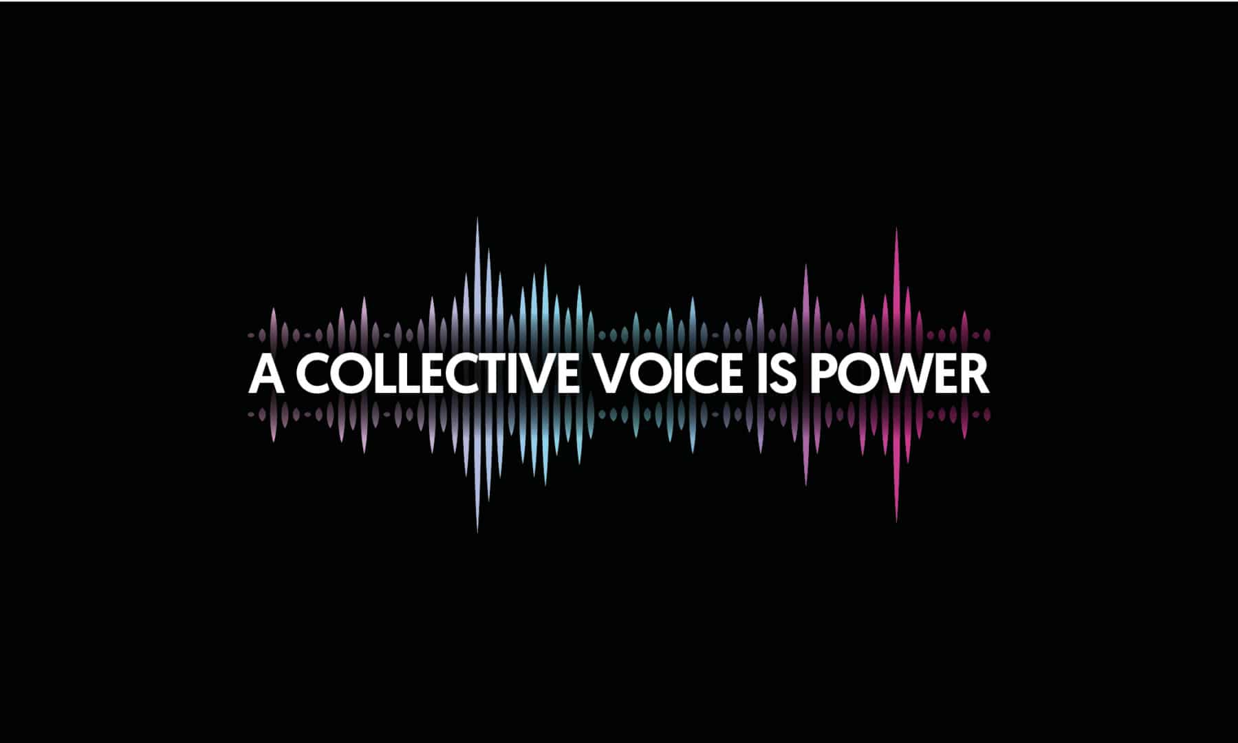 A Collective Voice is Power logo – rectangle